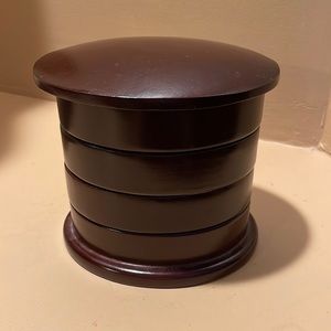 Home brand swivel jewelry box - Espresso Finish